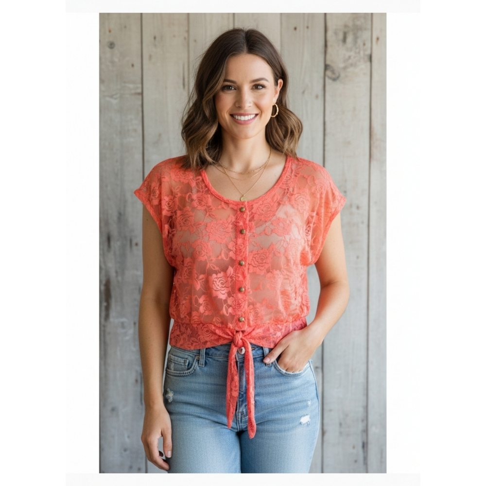 Body Central Lace Crop Top